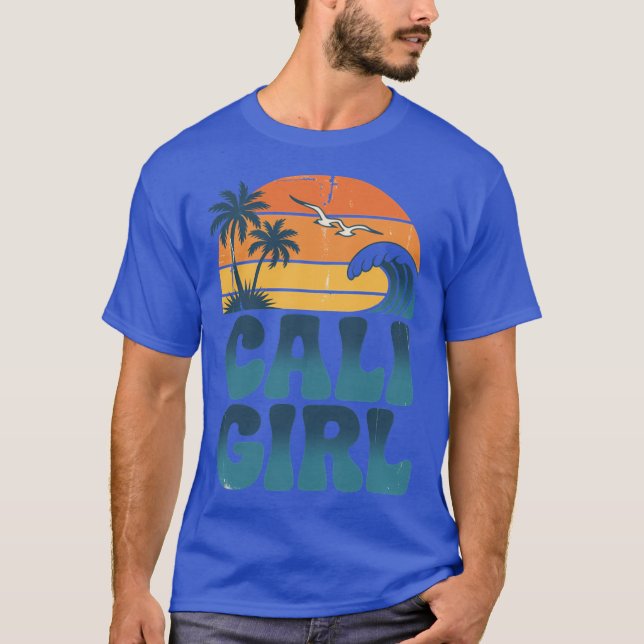 Cali Girl California Beach Summer Vacation boy T-Shirt (Front)
