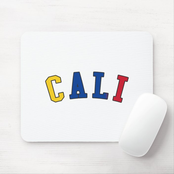 Cali in Colombia National Flag Colors Mouse Pad