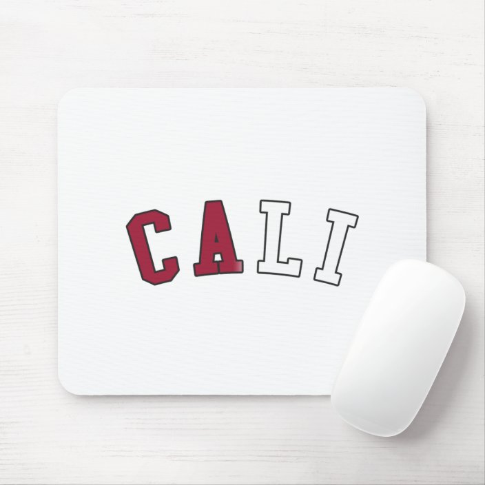 Cali in State Flag Colors Mouse Pad