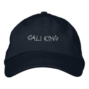 CALI KING Royalty Inspired Headwear Navy Color Embroidered Baseball Cap