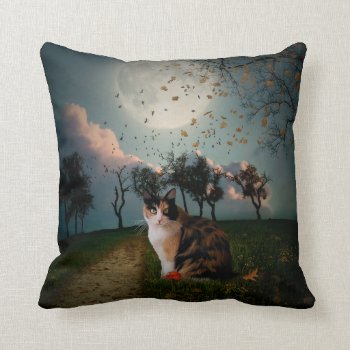 Cali Moon Throw Pillow by CaptainScratch at Zazzle