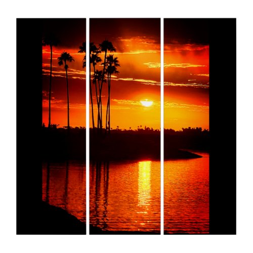 Cali Palms Triptych