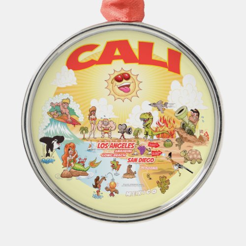 CALI Southern California Ornament
