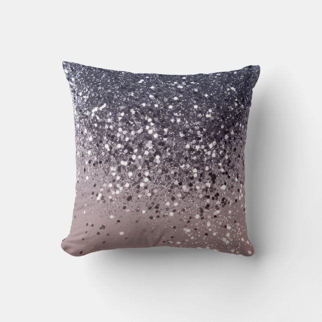 Cali Summer Vibes Lady Glitter #12 Throw Pillow (Front)