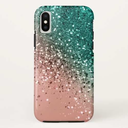 Cali Summer Vibes Lady Glitter 4 iPhone X Case