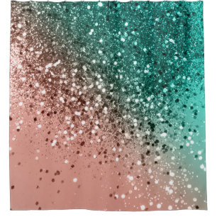 Cali Summer Vibes Lady Glitter #4 Shower Curtain