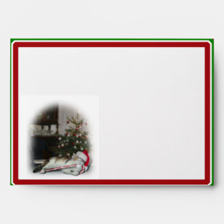 Cali, the Candy Cane Kitty Envelope