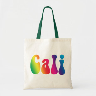 Cali Tie-Dye California Hippie Canvas Beach Tote