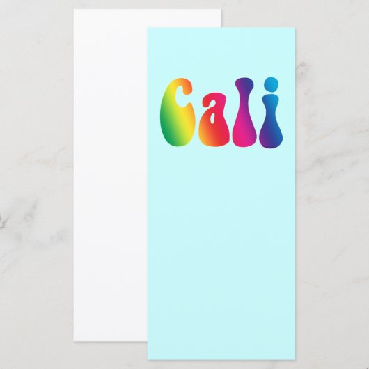 Cali Tie-Dye California Hippie Logo (Front/Back)