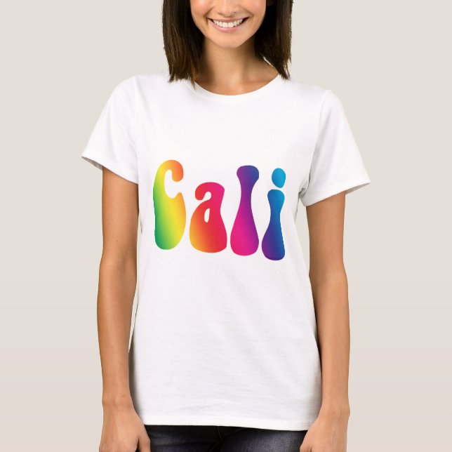 Cali Tie-Dye California Hippie Logo T-Shirt (Front)