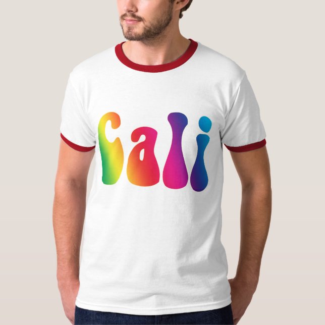 Cali Tie-Dye California Hippie Logo T T-Shirt (Front)
