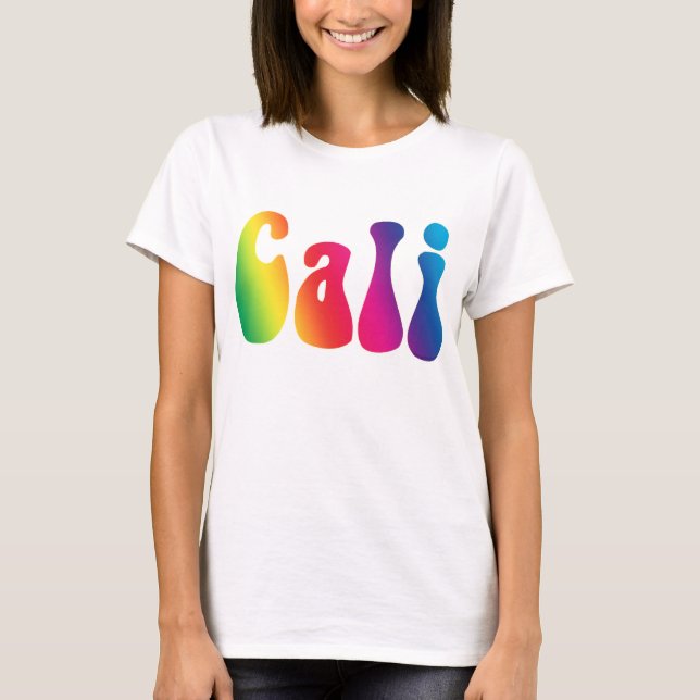 Cali Tie-Dye California Rainbow Logo Shirt (Front)