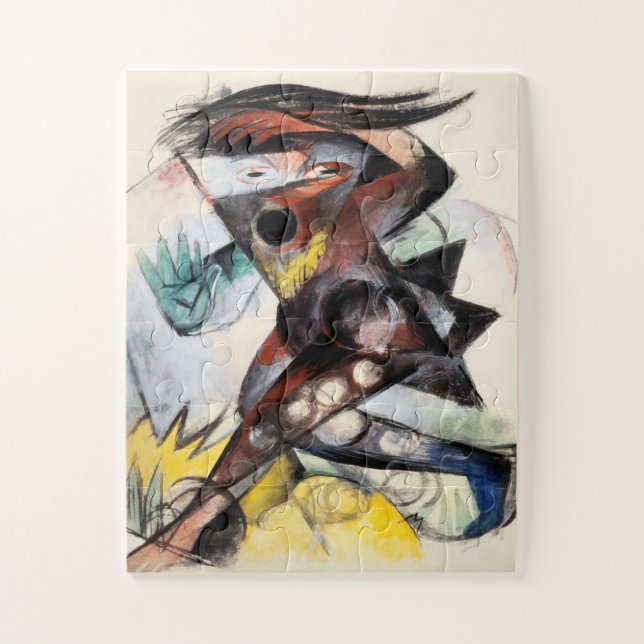Caliban figurine for The Tempest by Franz Marc Jigsaw Puzzle (Vertical)