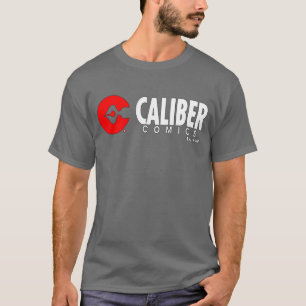 Caliber Comics logo grey t-shirt