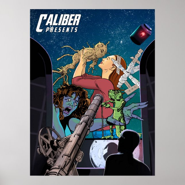 Caliber Presents V4 design poster (Front)