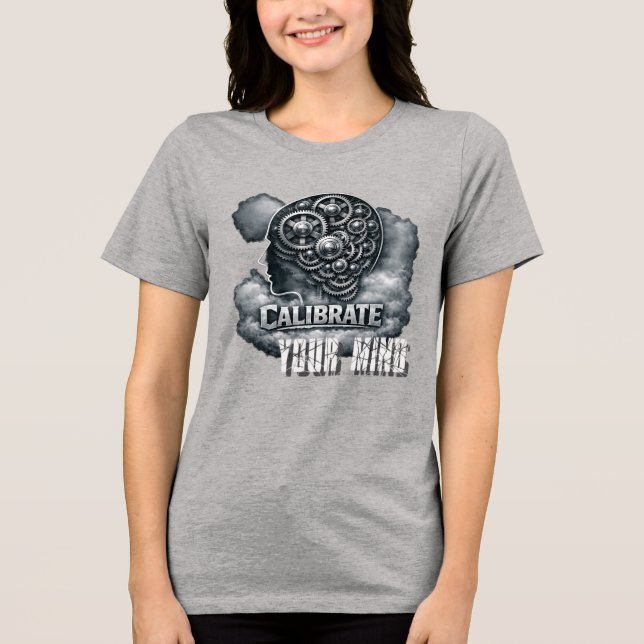 CalibrateMind Hoodie Tri-Blend Shirt (Front)