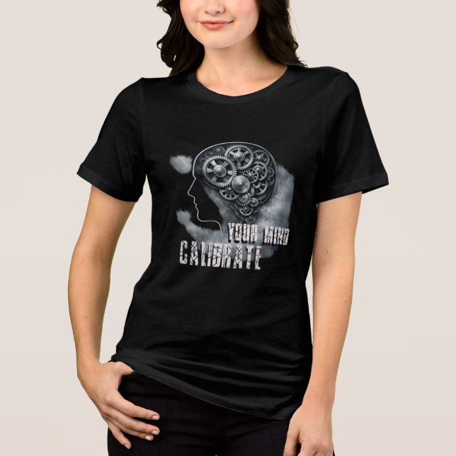 CalibrateMind Hoodie Tri-Blend Shirt (Front)