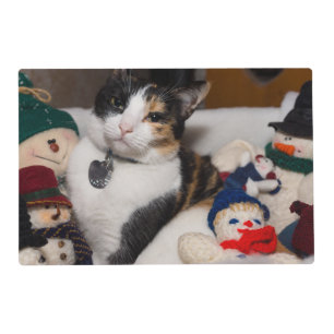Calico And Snowmen Placemat