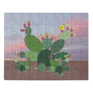 Calico Cactus Acrylic Puzzle