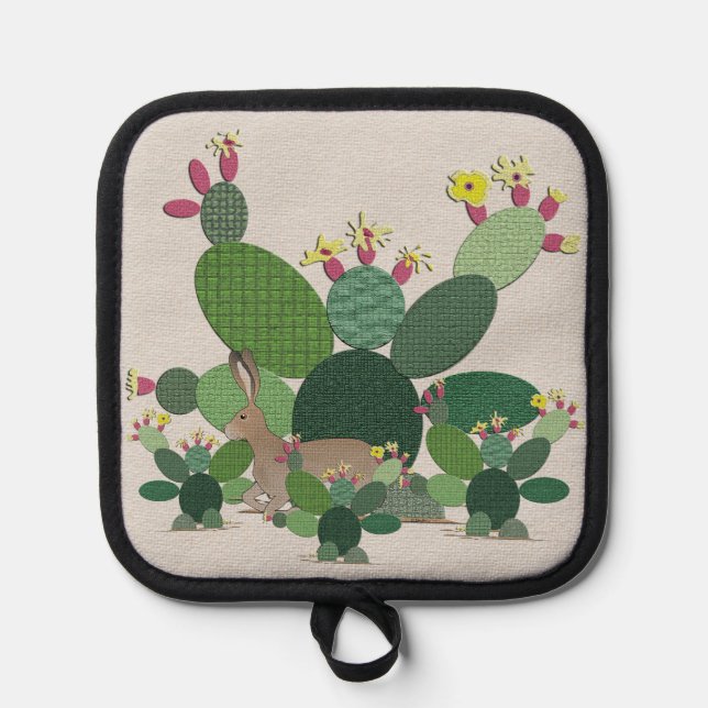 Calico Cactus Pot Holder (Front)