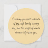 Calico Cat and Butterflies in Spring Garden (Back)