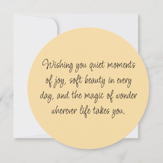 Calico Cat and Butterflies in Spring Garden (Back)