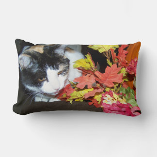 Calico Cat Autumn Decor Pillow