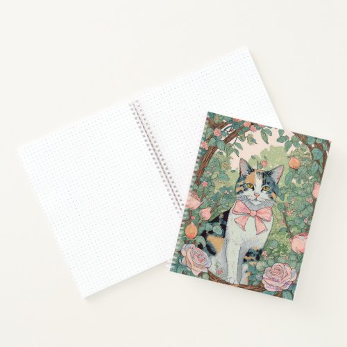 Calico cat bullet journal notebook