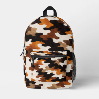 Calico Cat Camouflage Printed Backpack