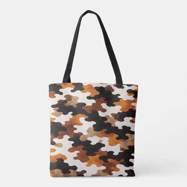 Calico Cat Camouflage Tote Bag (Back)