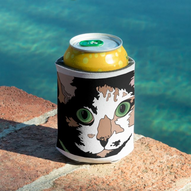 Calico Cat     Can Cooler (In Situ Pool)