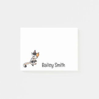 Calico Cat Cartoon Post-It Notes