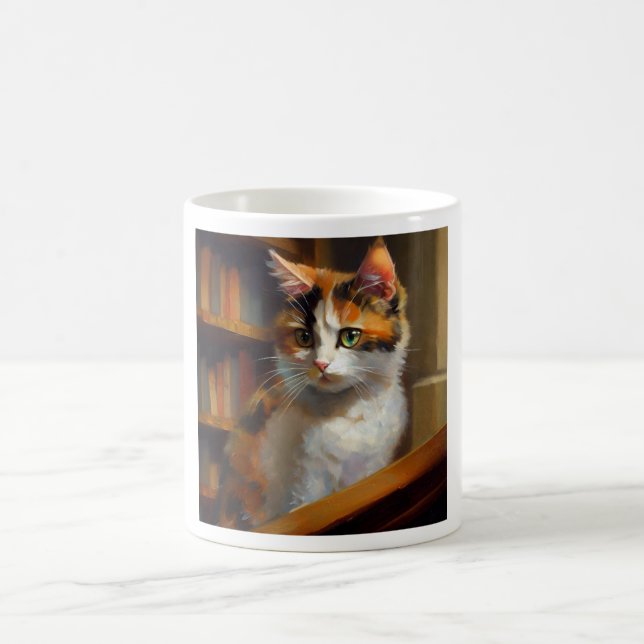 Calico Cat  Coffee Mug (Center)
