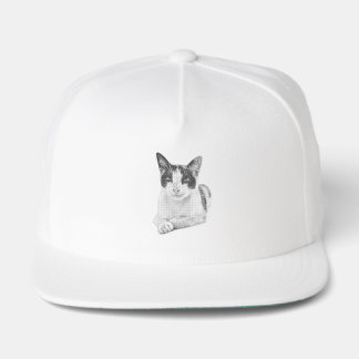 Calico Cat Comic Halftone Snap Back Hat