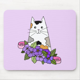 Calico Cat Cute Mouse Pad