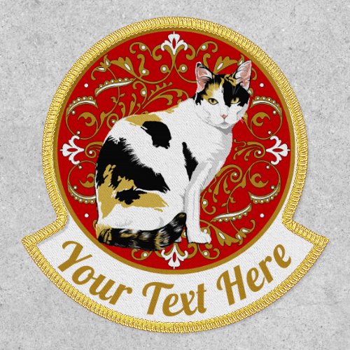 Calico Cat Fancy Personalized Patch
