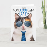 Calico Cat Father's Day One Cool Cat
