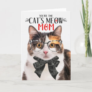 Calico Cat for Mom on Mother's Day Holiday Card