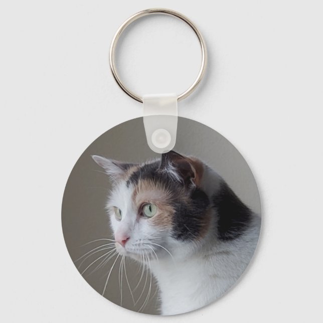 Calico cat keychain (Front)