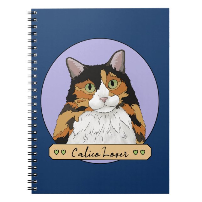 Calico Cat Lover Notebook (Front)