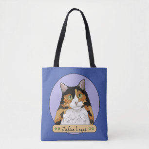 Calico Cat Lover Tote Bag
