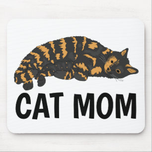 Calico Cat Mom Mousepads