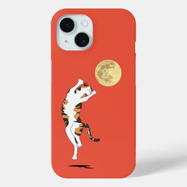 Calico Cat Moon Dancing Case-Mate iPhone Case (Back)