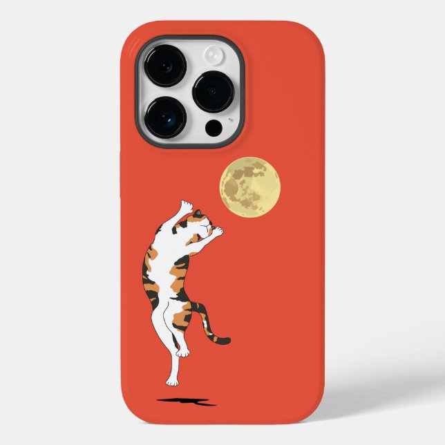 Calico Cat Moon Dancing Case-Mate iPhone Case (Back)