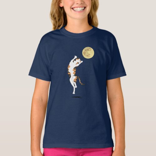 Calico Cat Moon Dancing T_Shirt