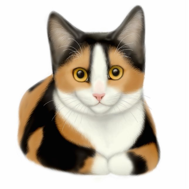 Calico Cat Ornament (Front)