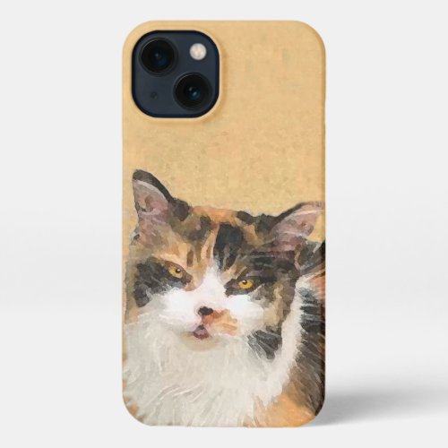 Calico Cat Painting _ Cute Original Cat Art iPhone 13 Case