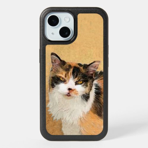 Calico Cat Painting _ Cute Original Cat Art iPhone 15 Case