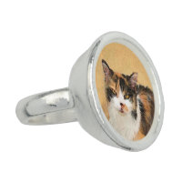 Calico Cat Painting - Cute Original Cat Art