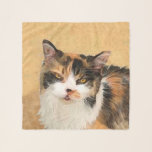 Calico Cat Painting - Cute Original Cat Art Scarf<br><div class="desc">Calico Cat portrait,  original painting.   We specialize in cute and funny original art. Buy this for yourself or as a great gift for your Calico Cat loving friends. Be creative - click on CUSTOMIZE to add/remove/change text,  resize the picture,  change colors or anything else the customization tool will allow!</div>